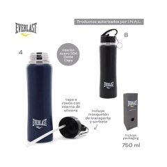 3 BOTELLAS TERMICA ACERO EVERLAST TRAINING (ng) 14711 - tienda online