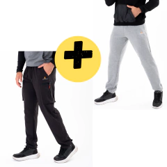 Combo deportivo!! Pantalon Negro Algodn +pantalon Algodn