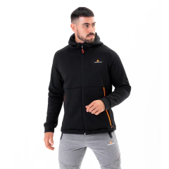 Combo deportivo! Campera Negra Algodn +pantalon Algodn gris - comprar online