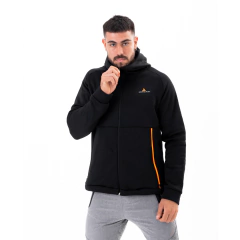 Combo deportivo! Campera Negra Algodn +pantalon Algodn gris - tienda online