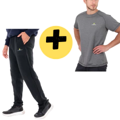 Remera Deportiva Hombre Gs + Pantalón Recto Ng