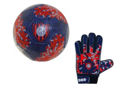 Combo Futbol Oficial DRB Pelota San Lorenzo Nro 5 + Guantes Arquero