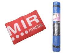 Combo gym!!! mat de yoga + tiraband abierta rojo
