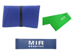 Combo gym!! colchoneta + 2 tiraband circulares (bja/alta)