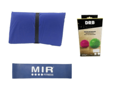 Combo gym!! colchoneta + tiraband circular (int.alta)+ pelotas masaje