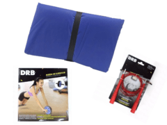 Combo gym!! rueda abdominal + colchoneta + soga cable