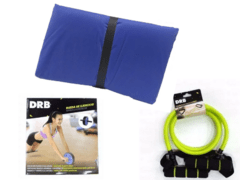 Combo gym!!colchoneta+ rueda abdominal+ banda elastica