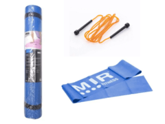 Combo gym!! mat de yoga + soga + tiraband abierta (alta