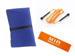 Combo gym!! colchoneta + tiraband circular nj+ soga p