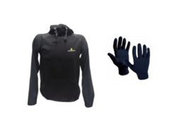 Combo!!buzo deportivo hombre ng+guantes termicos