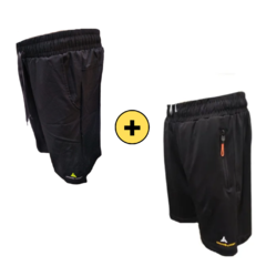Combo 2 bermudas!microfibra ng+bermuda lycra bolsillos
