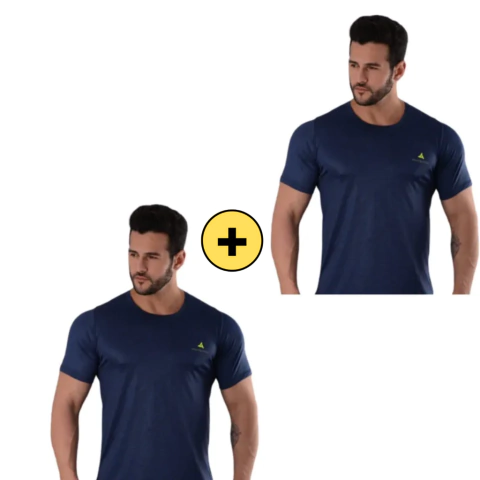 Combo dry fit hombre!! 2 remeras deportivas (az)