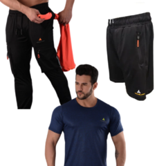 Combo verano!!pantalon cargo+remera dry fit+bermuda