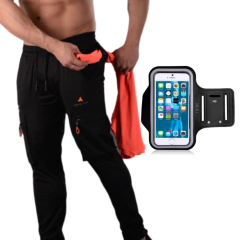 Combo running!pantalon cargo+brazalete porta celu