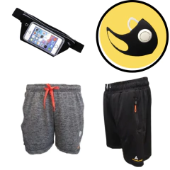 Combo corto!bermuda+short gs+riñonera-tapaboca gratis!