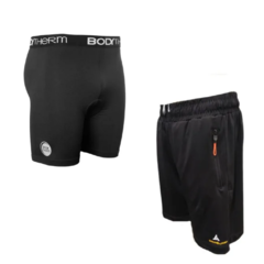 Combo depo!!bermuda bolsillos+calza ciclista c/badana