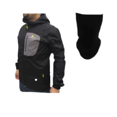 Campera Para Lluvia Capucha + Cuello Termico