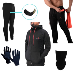 Combo!campera+calza Ciclista+pantalon Cargo+cuello Y Guantes