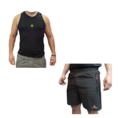 Combo Depo! Musculosa Hombre + Short Microfibra Bolsillos