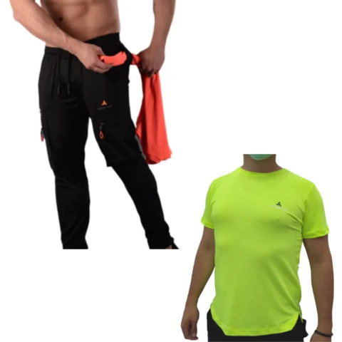 Combo Url! Pantaln Cargo + Remera Deportiva Hombre ama - comprar online