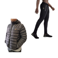 Combo Urb! Campera Plumas +pantalon Chupin Bolsillo Engomado