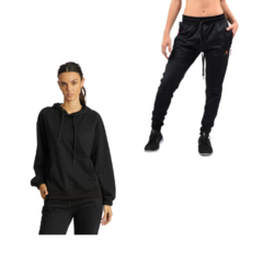 Conjunto! Buzo Algodón Mujer Revés +pantalón Lycra Urban