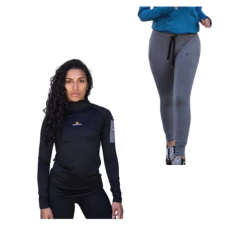 Conjunto Mujer!camiseta Térmica + Pantalón Algodón Babucha G