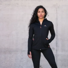 Combo mujer!campera deportiva ng+brazalete porta celu en internet