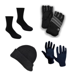 Guantes Termicos Abrigo Adulto + Medias +gorro Lana