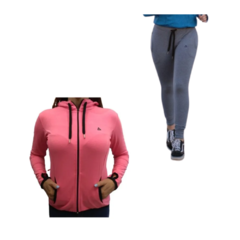 Conjunto! Campera Algodon Mujer Fu +pantalón Algodón Puño Gs