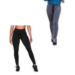 Pantalon Mujer Algodón Puño Gris +calza Deportiva