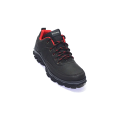 Zapatillas Stone Hombre Trekking Ng/rj 04100 +medias gratis! - tienda online