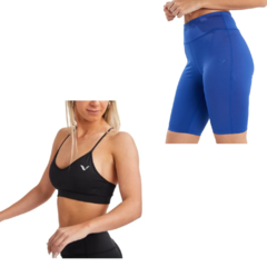 Conjunto Deportivo Mujer! Top Mujer Reves Ng +calza Biker az
