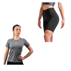 Conjunto Deportivo! Remera Lycra Gs+ Calza Biker -urb Luxury