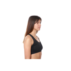 Top Deportivo Mujer Salpa Cruzado Color Negro - comprar online
