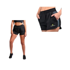 Short Deportivo Mujer Microfibra +short Con Calza Mujer