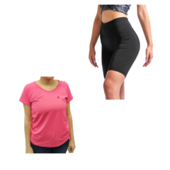 Conjunto! Remera Mujer fu+ Calza Biker Urban Luxury