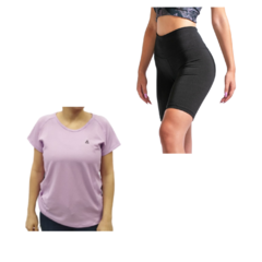 Conjunto! Remera Mujer LI+ Calza Biker Urban Luxury