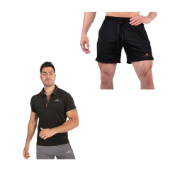 Conjunto! Chomba Hombre Lycra+ Short Lycra Bolsillos NG