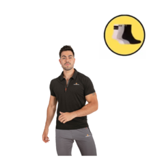 Chomba Deportiva Hombre Urban Luxury Negra +Pack de medias