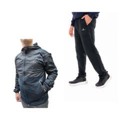 Conjunto! Campera Hombre New +pantalon Frizado Hombre Urban