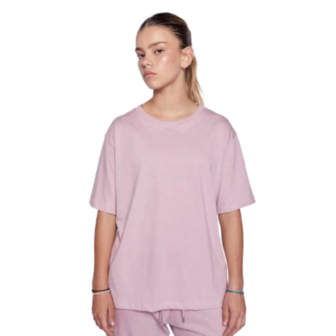 Remera Oversize De Algodn Mujer Reves Shawn - REFRASER Rosa