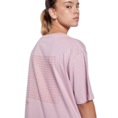 Remera Oversize De Algodón Mujer Reves Shawn - REFRASER Rosa - comprar online