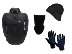 Combo invierno hombre!!Campera deportiva+gorro lana+cuello y guantes térmicos