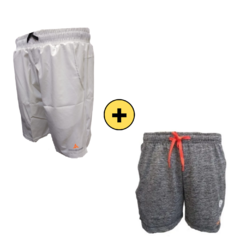 Combo Verano!Bermuda Microfibra b+Short Bolsillos gs