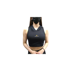 Top Mujer Deportivo Advance Con Capucha ngr- Topadur - PASION AL DEPORTE