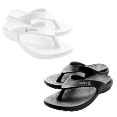 Combo X 2! Ojotas Flip Kioshi Blanco - negro