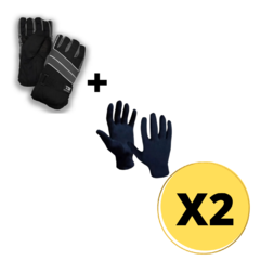 COMBO TERMICO! GAUNTE TERMICO COLOR SURTIDO + GUANTE PRIMERA PIEL X2