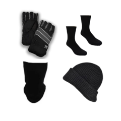 COMBO TERMICO! Guantes Térmicos + Medias Térmicas Largas + Cuello Ng + Gorro