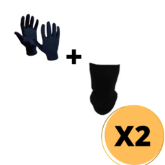 COMBO TERMICO X2! 2 CUELLOS + 2 GUANTES